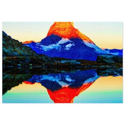 Jigsaw Puzzle (30, 110, 252, 500,1000-Piece) Mountain and lake - Image 4