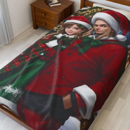 Blanket Velveteen Plush Blanket Xmas woman and man - Image 11