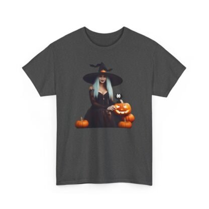 Halloween witch T shirt Unisex Heavy Cotton Tee - Image 39