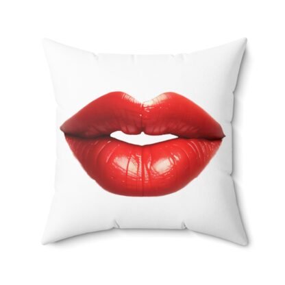 Spun Polyester Square Pillow Red Hot Lips - Image 11