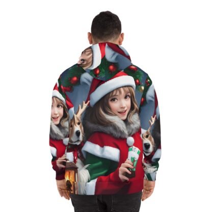 Fashion Hoodie (AOP) xmas hoodie for men or women unisex hoodie - Image 4