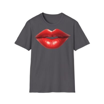 Unisex Softstyle T-Shirt Red Lips - Image 25