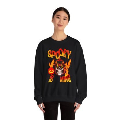 Halloween Sweatshirt Spooky  is coming Unisex Heavy Blend™ Crewneck Sweatshirt - Image 12