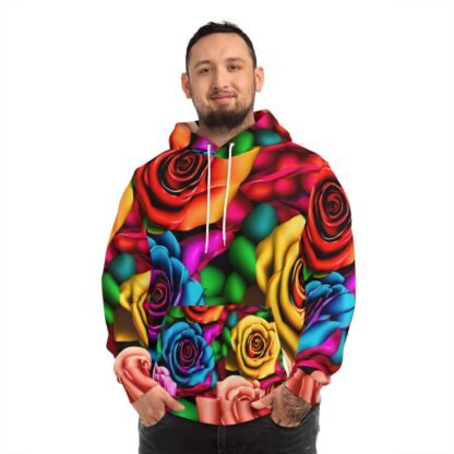 Fashion Hoodie (AOP) unisex rose hoodie for all