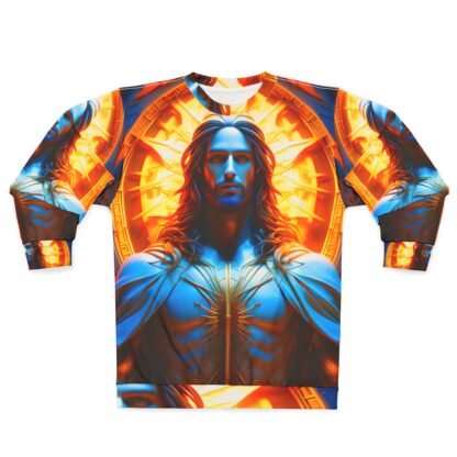 Unisex Sweatshirt (AOP) Jesus figure - Image 2