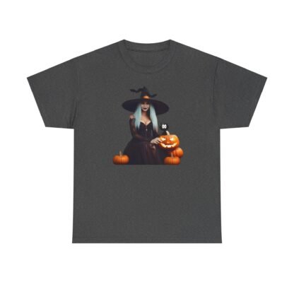 Halloween witch T shirt Unisex Heavy Cotton Tee - Image 37