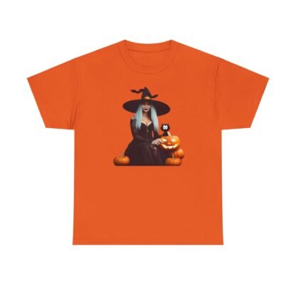 Halloween witch T shirt Unisex Heavy Cotton Tee - Image 9