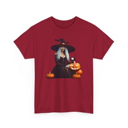 Halloween witch T shirt Unisex Heavy Cotton Tee - Image 59