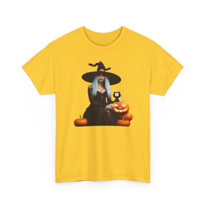 Halloween witch T shirt Unisex Heavy Cotton Tee - Image 23