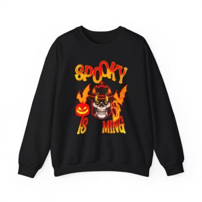 Halloween Sweatshirt Spooky  is coming Unisex Heavy Blend™ Crewneck Sweatshirt - Image 9