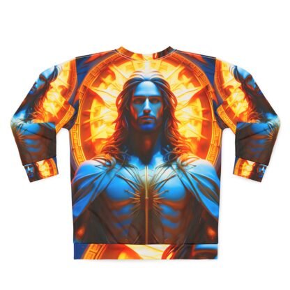 Unisex Sweatshirt (AOP) Jesus figure - Image 3