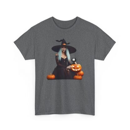 Halloween witch T shirt Unisex Heavy Cotton Tee - Image 31