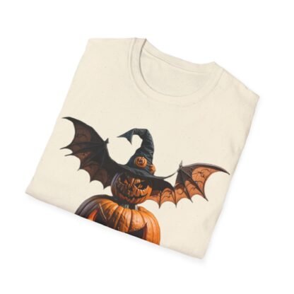 Halloween Unisex Softstyle T-Shirt Pumpkin and pumpkin bat - Image 24