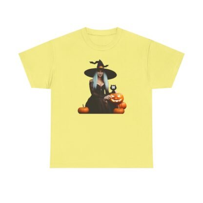 Halloween witch T shirt Unisex Heavy Cotton Tee - Image 17