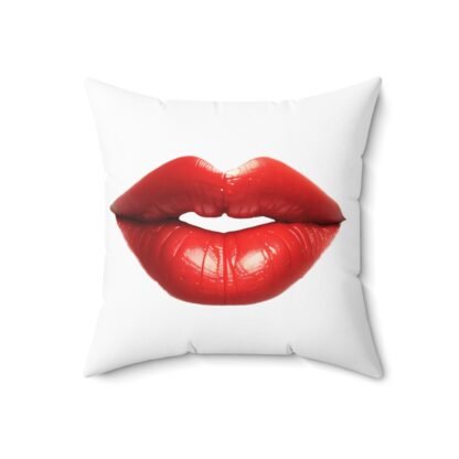 Spun Polyester Square Pillow Red Hot Lips - Image 7