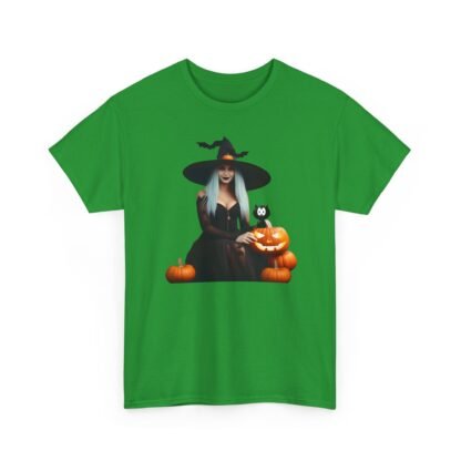 Halloween witch T shirt Unisex Heavy Cotton Tee - Image 35