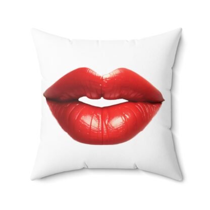 Spun Polyester Square Pillow Red Hot Lips - Image 10