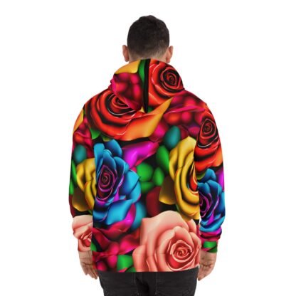 Fashion Hoodie (AOP) unisex rose hoodie for all - Image 4