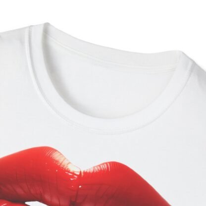 Unisex Softstyle T-Shirt Red Lips - Image 3