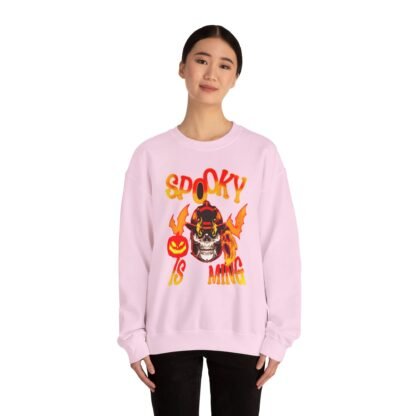 Halloween Sweatshirt Spooky  is coming Unisex Heavy Blend™ Crewneck Sweatshirt - Image 44