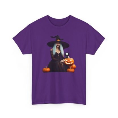 Halloween witch T shirt Unisex Heavy Cotton Tee - Image 55