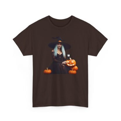 Halloween witch T shirt Unisex Heavy Cotton Tee - Image 15