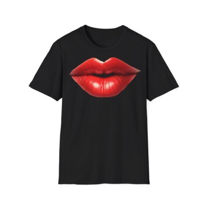 Unisex Softstyle T-Shirt Red Lips - Image 5