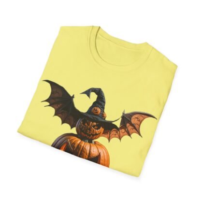 Halloween Unisex Softstyle T-Shirt Pumpkin and pumpkin bat - Image 28