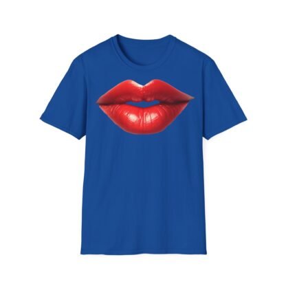 Unisex Softstyle T-Shirt Red Lips - Image 29