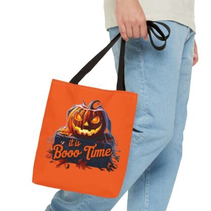 Halloween Tote Bag (AOP) boo time tote bag - Image 3