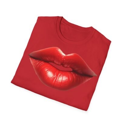 Unisex Softstyle T-Shirt Red Lips - Image 40