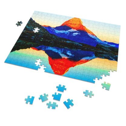 Jigsaw Puzzle (30, 110, 252, 500,1000-Piece) Mountain and lake