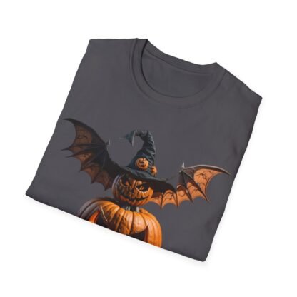 Halloween Unisex Softstyle T-Shirt Pumpkin and pumpkin bat - Image 44