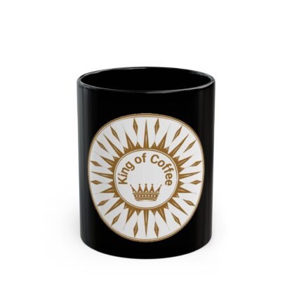 Black Mug "King of Coffee" 11oz