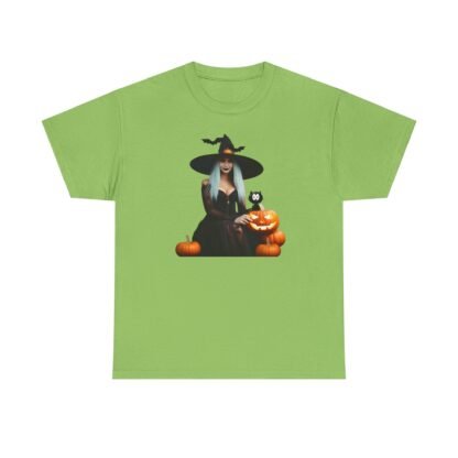 Halloween witch T shirt Unisex Heavy Cotton Tee - Image 25