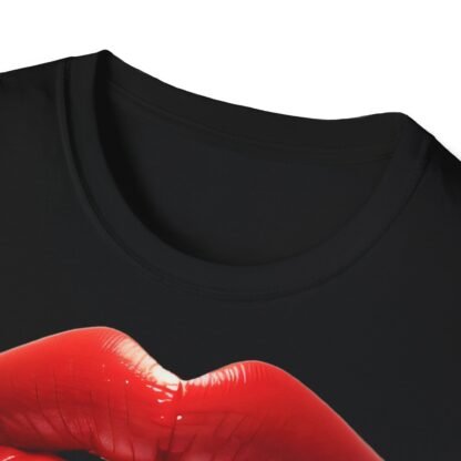 Unisex Softstyle T-Shirt Red Lips - Image 7