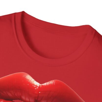 Unisex Softstyle T-Shirt Red Lips - Image 39