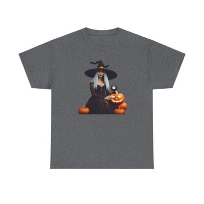 Halloween witch T shirt Unisex Heavy Cotton Tee - Image 29