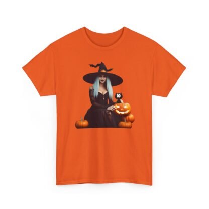 Halloween witch T shirt Unisex Heavy Cotton Tee - Image 11