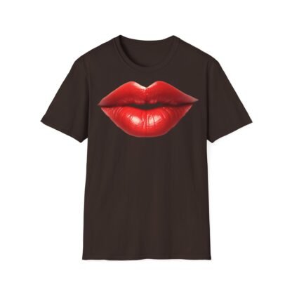 Unisex Softstyle T-Shirt Red Lips - Image 13