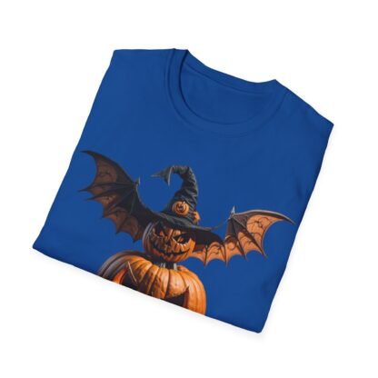 Halloween Unisex Softstyle T-Shirt Pumpkin and pumpkin bat - Image 48