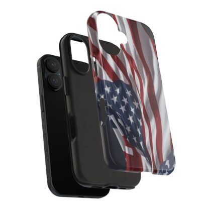 Patriotic Tough Phone Case - American Flag Design - Image 45