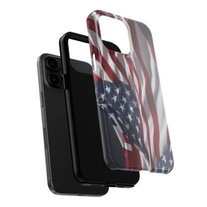 Patriotic Tough Phone Case - American Flag Design - Image 20