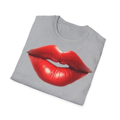 Unisex Softstyle T-Shirt Red Lips - Image 12