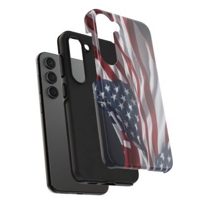 Patriotic Tough Phone Case - American Flag Design - Image 28