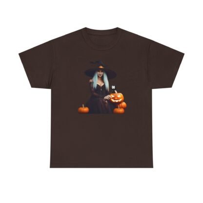 Halloween witch T shirt Unisex Heavy Cotton Tee - Image 13