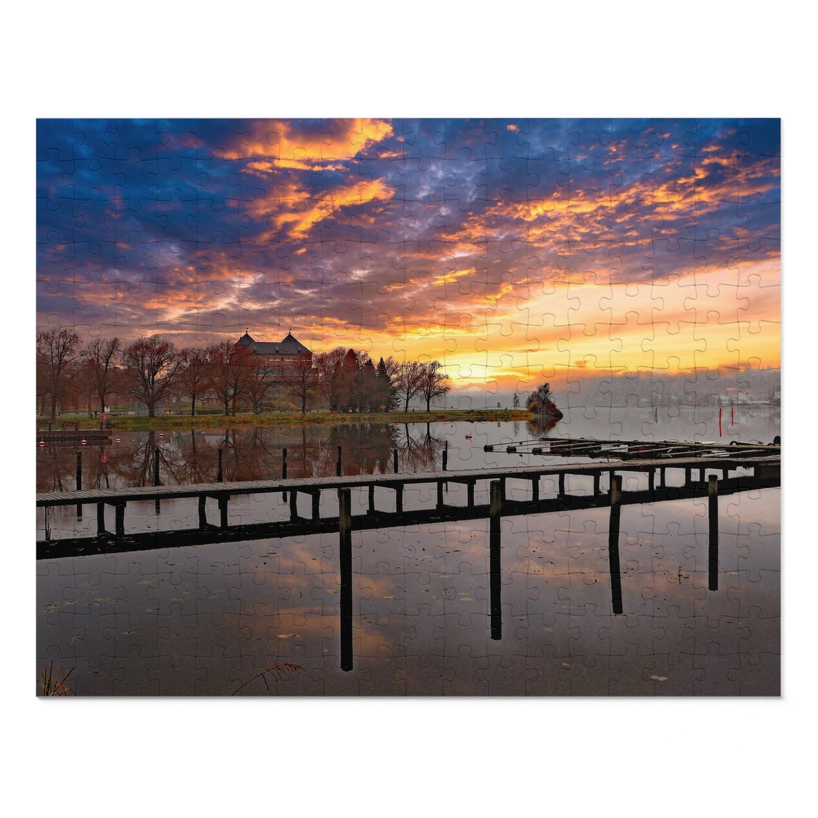 Jigsaw Puzzle foggy castle in Finland (30, 110, 252, 500,1000-Piece) - Image 2