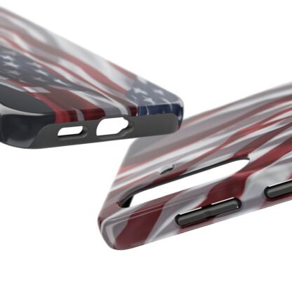Patriotic Tough Phone Case - American Flag Design - Image 23