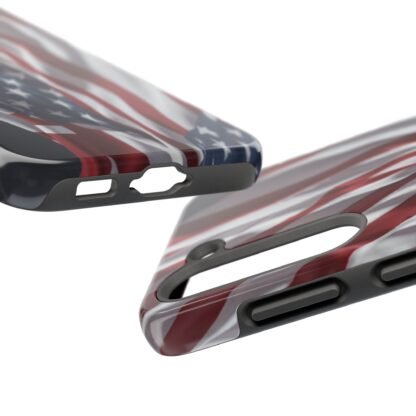 Patriotic Tough Phone Case - American Flag Design - Image 27