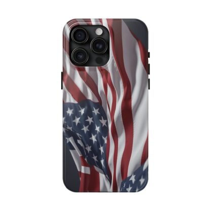 Patriotic Tough Phone Case - American Flag Design - Image 17